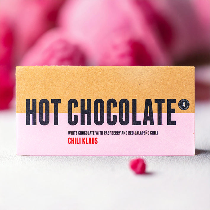 Hot Chocolate - white chocolate with raspberry & red jalapeño chilli