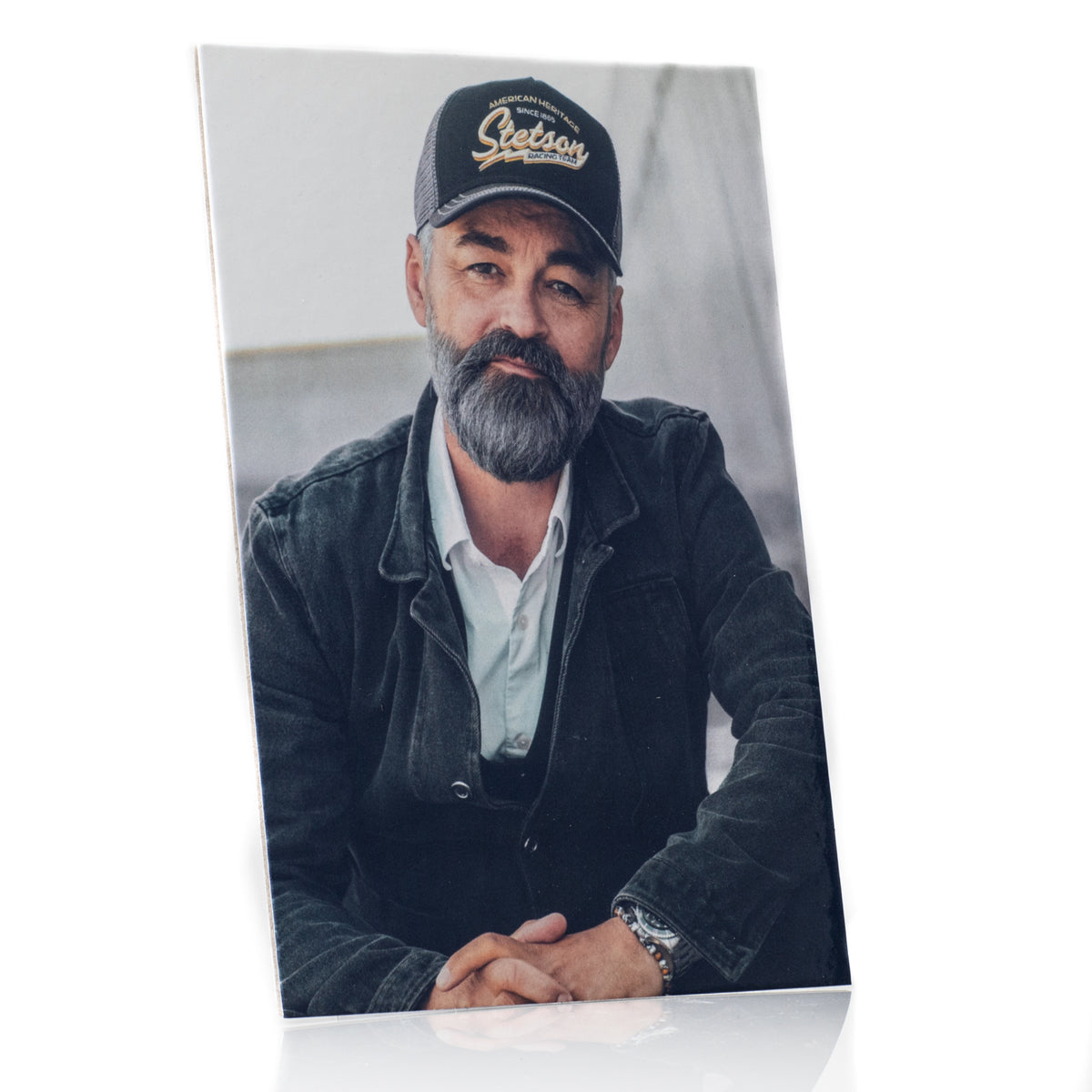 A5 standing sign with Chili Klaus